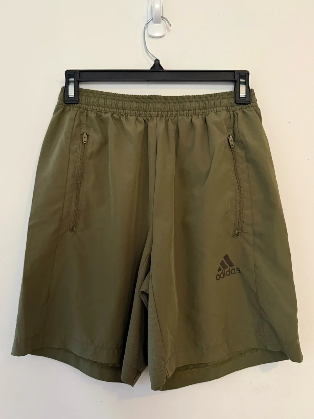 adidas Olive Green Athletic Training Shorts Size Small